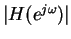$\vert H(e^{j\omega})\vert$