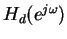 $H_d(e^{j\omega})$