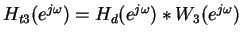 $H_{t3}(e^{j\omega })=H_d(e^{j\omega })*W_3(e^{j\omega })$