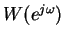 $W(e^{j\omega})$