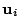 $ \mathbf{u}_i$