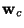 $ \mathbf{w}_c$