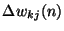 $ \Delta w_{kj}(n)$