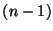 $ (n-1)$