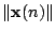 $ \Vert\mathbf{x}(n) \Vert$