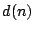 $ d(n)$