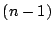 $ (n-1)$