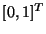 $ [0,1]^T$