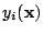 $ y_i(\mathbf{x})$