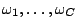 $ \omega_1, \dots,
\omega_C$