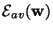 $ {\mathcal{E}}_{av}(\mathbf{w})$