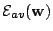 $ {\mathcal{E}}_{av}(\mathbf{w})$