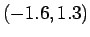 $ (-1.6, 1.3)$