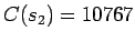 $\displaystyle C(s_2) =10767$