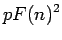 $\displaystyle pF(n)^2$