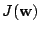 $ J(\mathbf{w})$