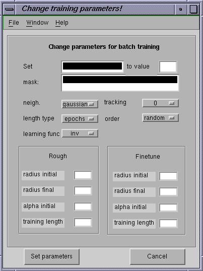 Change Parameters GUI