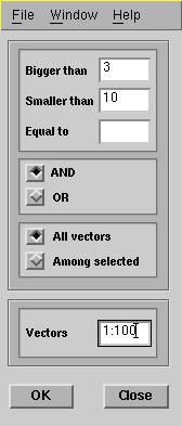 Select Vectors